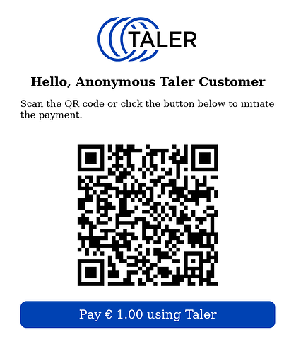 Example of a checkout page